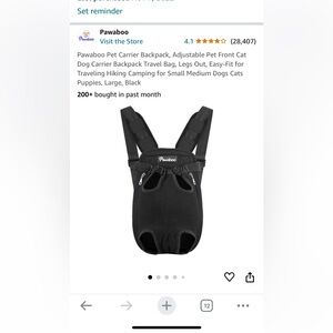 Never used pet carrier